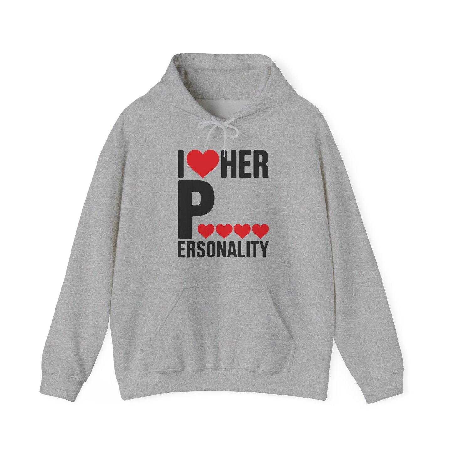 Funny Valentine's Day Couple Matching I Love Her Personality Hoodie