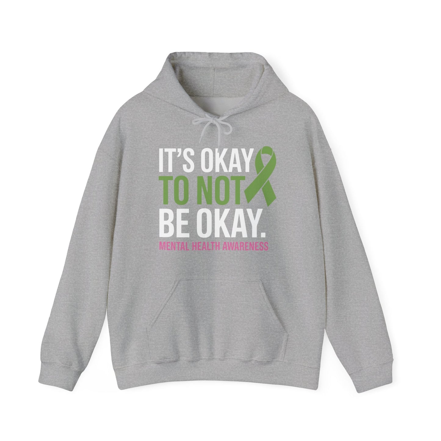 Its Okay To Not Be Okay Mental Health Awareness Ribbon Hoodie
