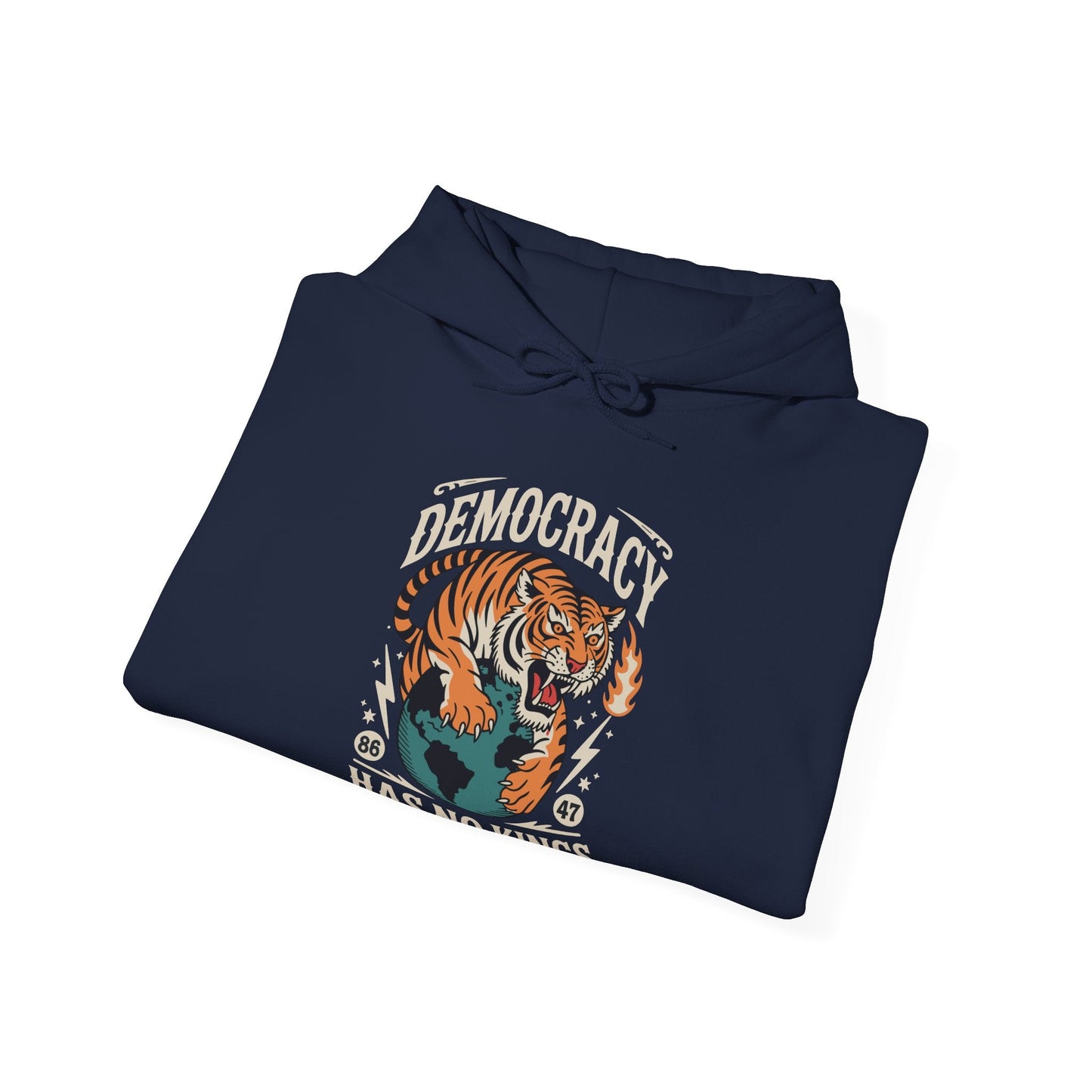 Democracy Has No King 8647 Anti Trump America Social Justice Hoodie