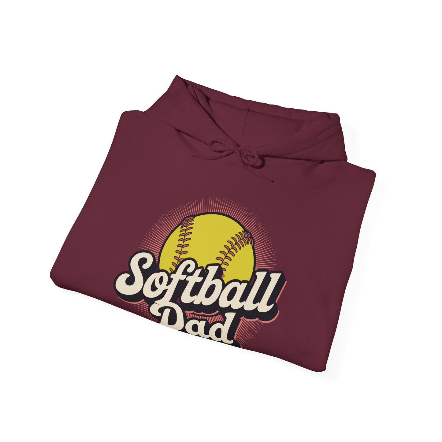 Funny Fathers Day Softball Dad Gift From Daughter Son Wife Hoodie