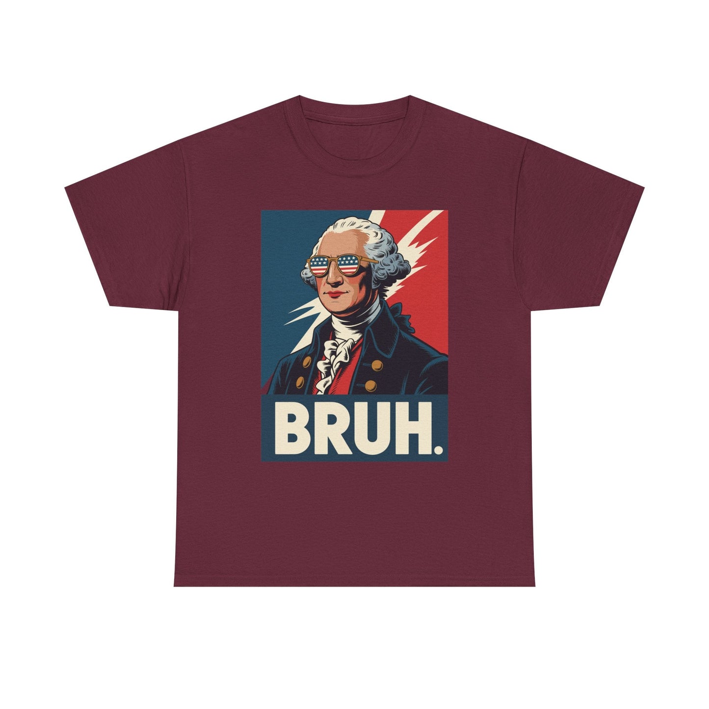 4th Of July 2025 George Washington Bruh. Meme Patriotic T-Shirt