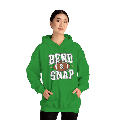 Funny Game Day Touchdown Season Cute Bend and Snap Football Hoodie