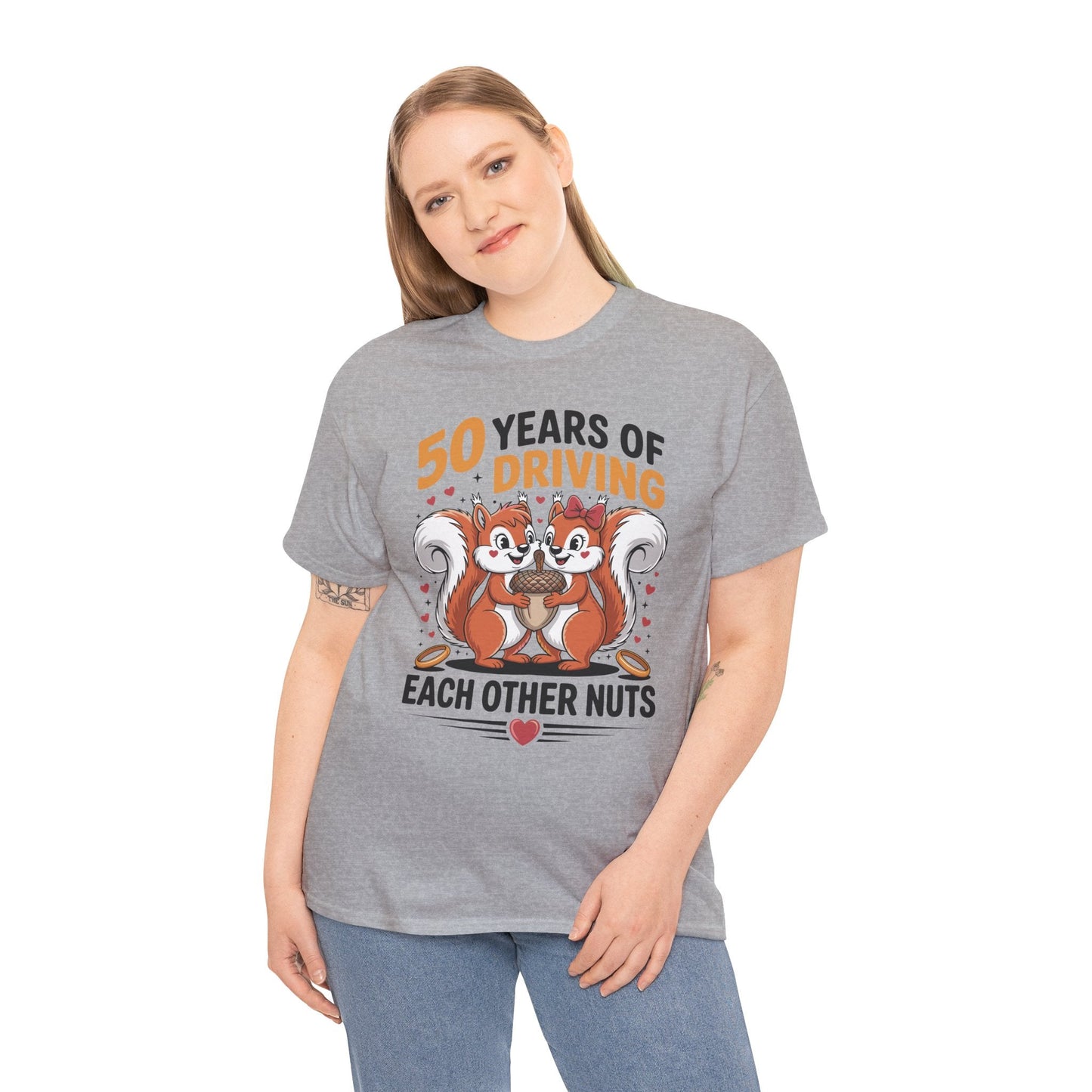 50th Wedding Anniversary 50 Years Of Driving Each Other Nuts T-Shirt
