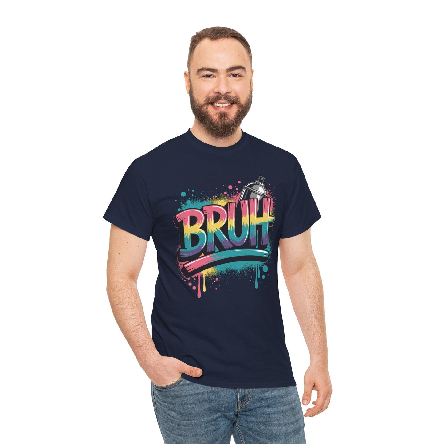 Bruh Graffiti Funny Saying Street Art Meme Men Boys T-Shirt