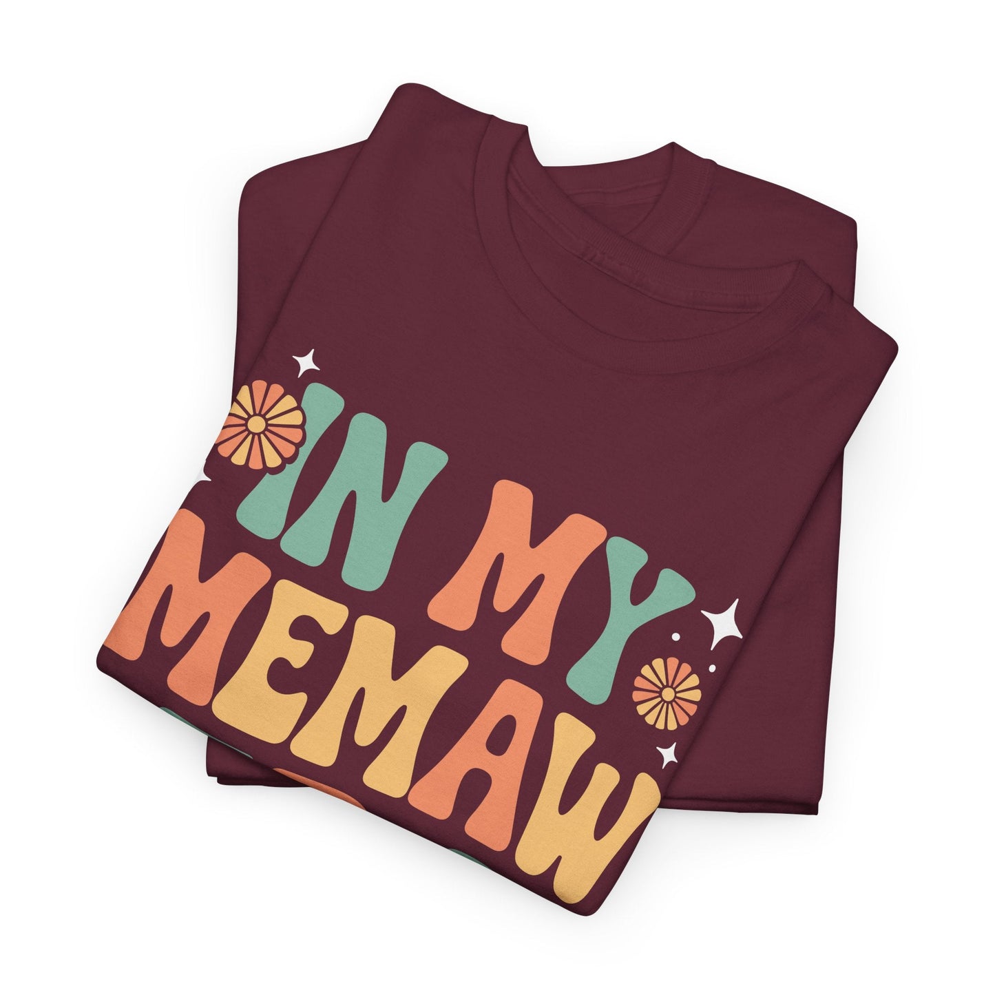In My Memaw Era Funny Sarcastic Groovy Retro Mothers Day T-Shirt
