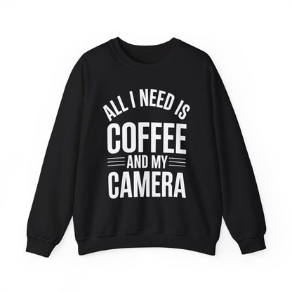 All I Need Is Coffee And My Camera Photography Gift Sweatshirt
