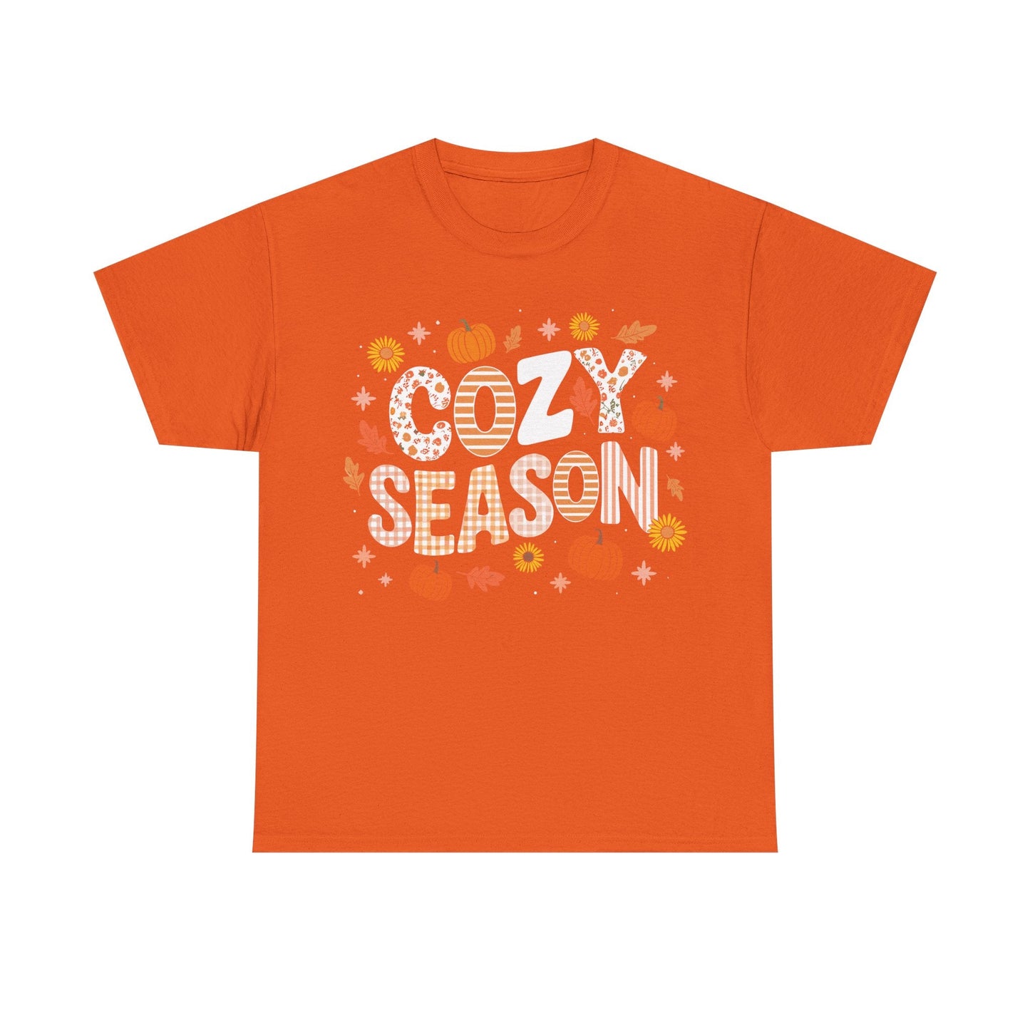 Cozy Season Autumn Fall Vibes Halloween Thanksgiving Pumpkin T-Shirt