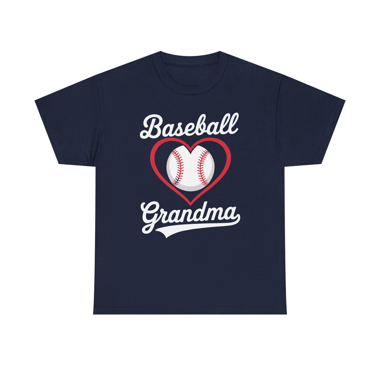 Baseball Grandma Shirt Women Baseball Heart Mothers Day T-Shirt