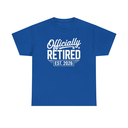 Funny Retirement 2026 Officially Retired Vintage Humor T-Shirt