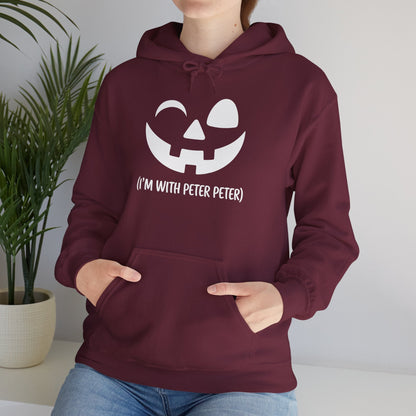 Im With Peter Couple Halloween Adult Eater Pumpkin Hoodie