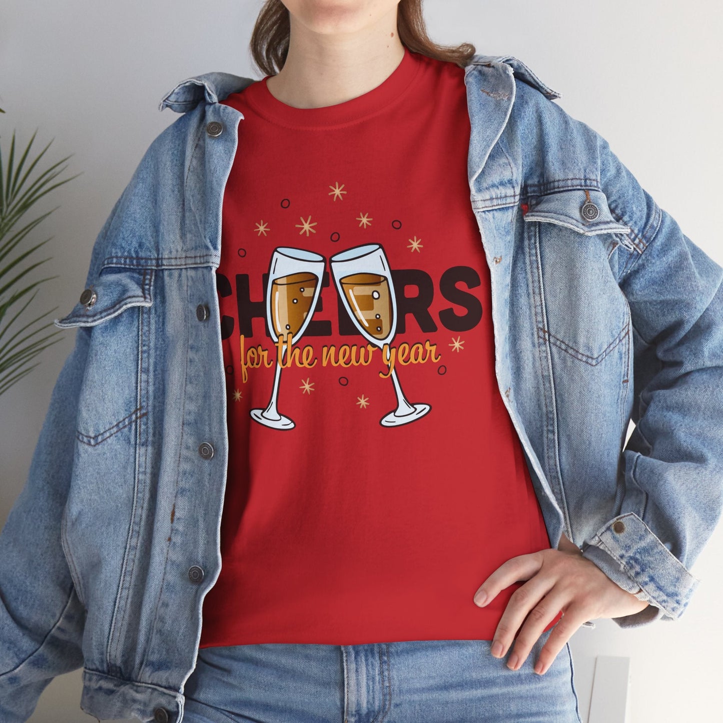 Happy New Year Cheers T-Shirt Festive New Year’s Eve Party Tee for Men and Women