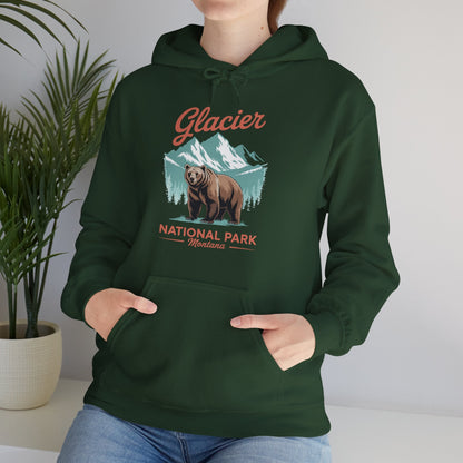 Glacier National Park retro Hoodie