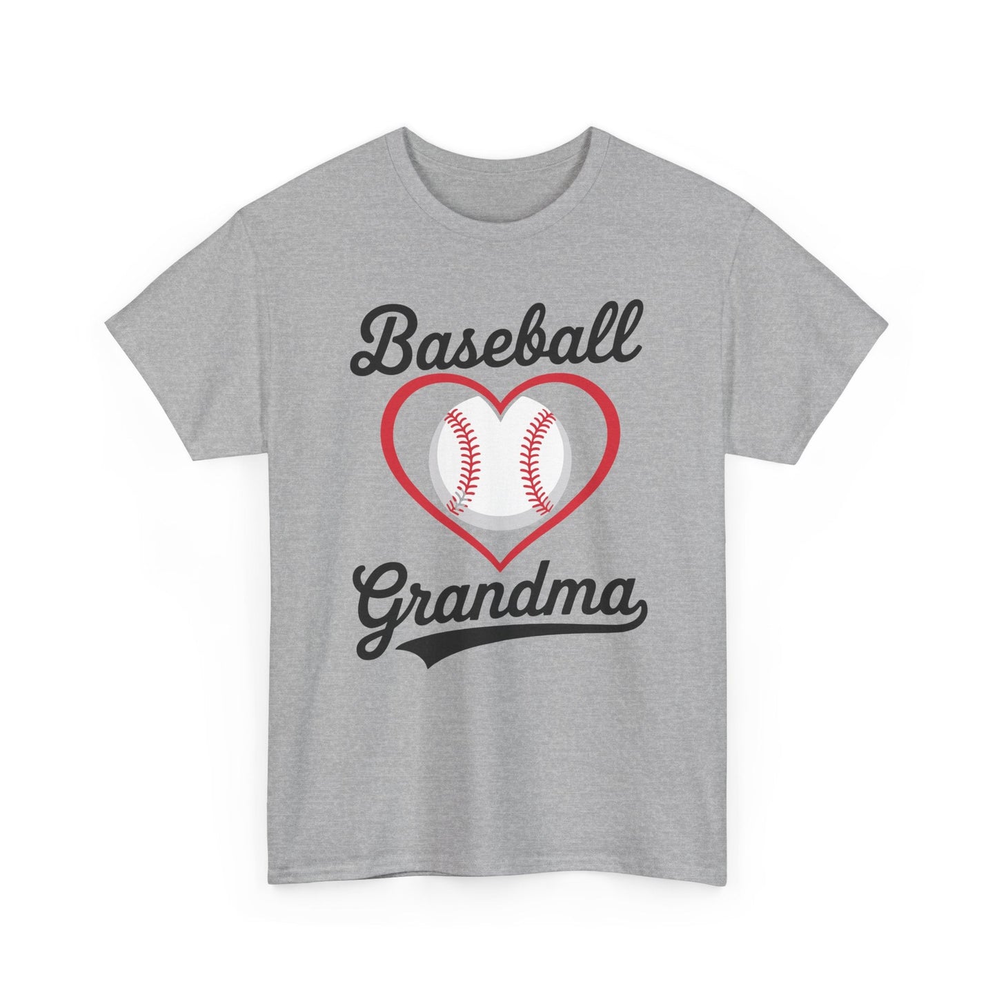 Baseball Grandma Shirt Women Baseball Heart Mothers Day T-Shirt
