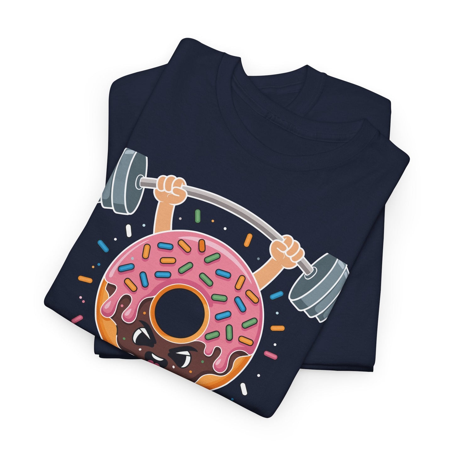 Funny Weightlifing Fitness Workout Gym Donut Lover T-Shirt