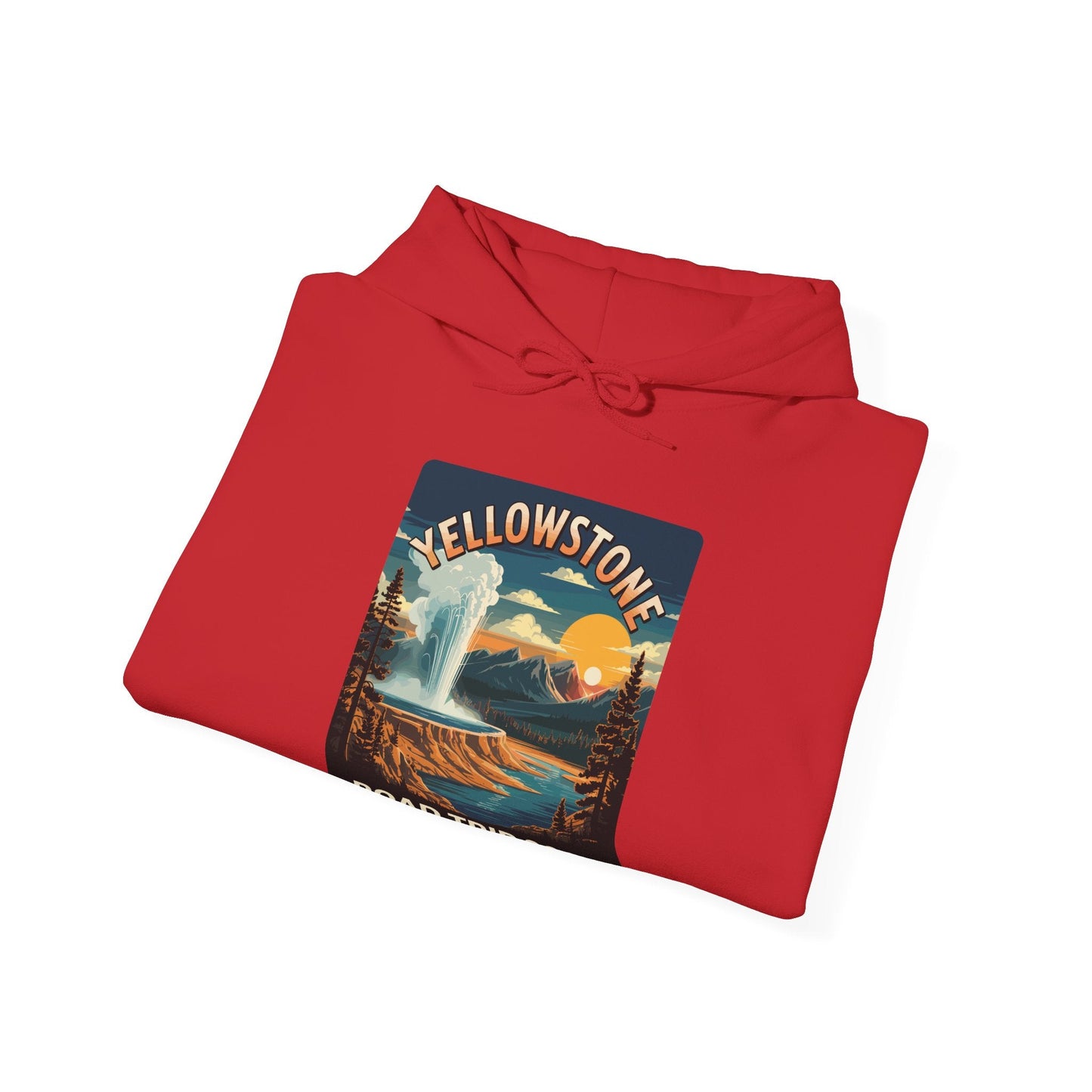 Yellowstone Family Road Trip 2025 National Park Outdoor Hoodie