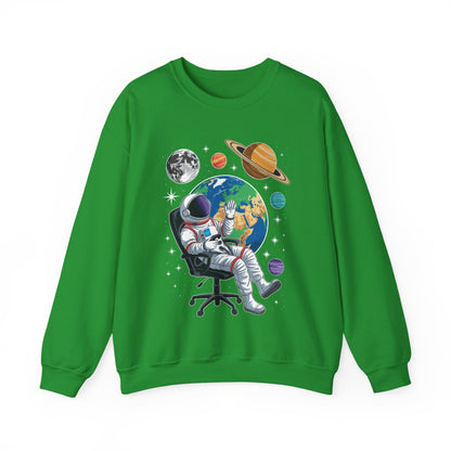 Astronaut Gamer Space Gaming System Planets Sweatshirt