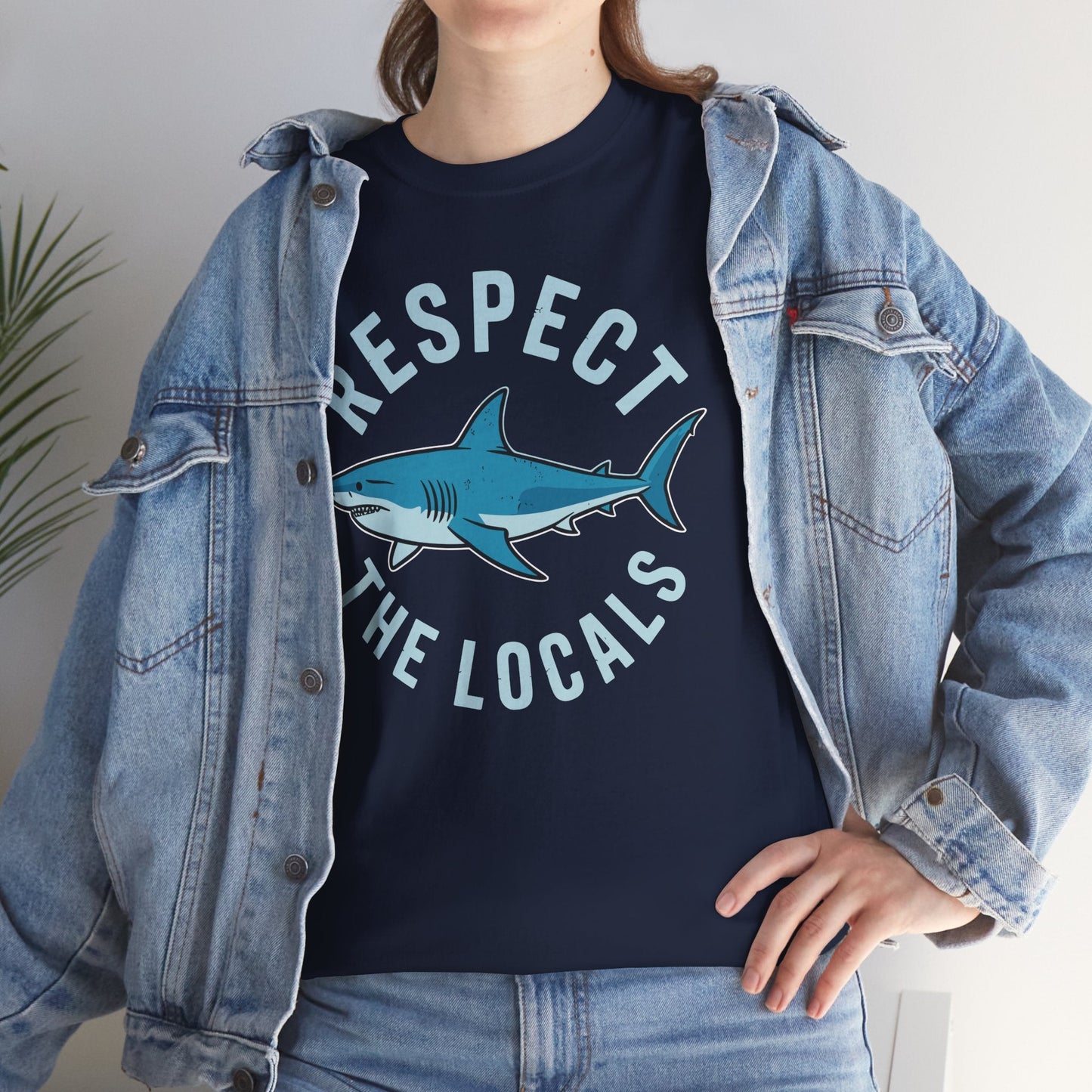Respect The Locals Shark Ocean Animal Rights Biology Life T-Shirt