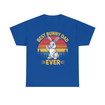 Best Bunny Dad Ever Funny Rabbit Lover Dad Gift T-Shirt for Pet Owners