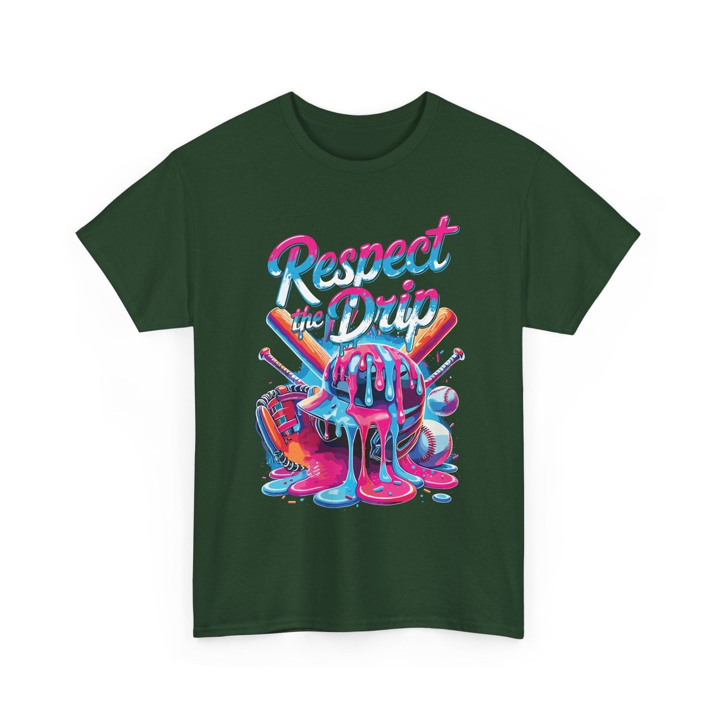 Baseball Drip For Boys Ice Cream Respect The Drip Baseball T-Shirt