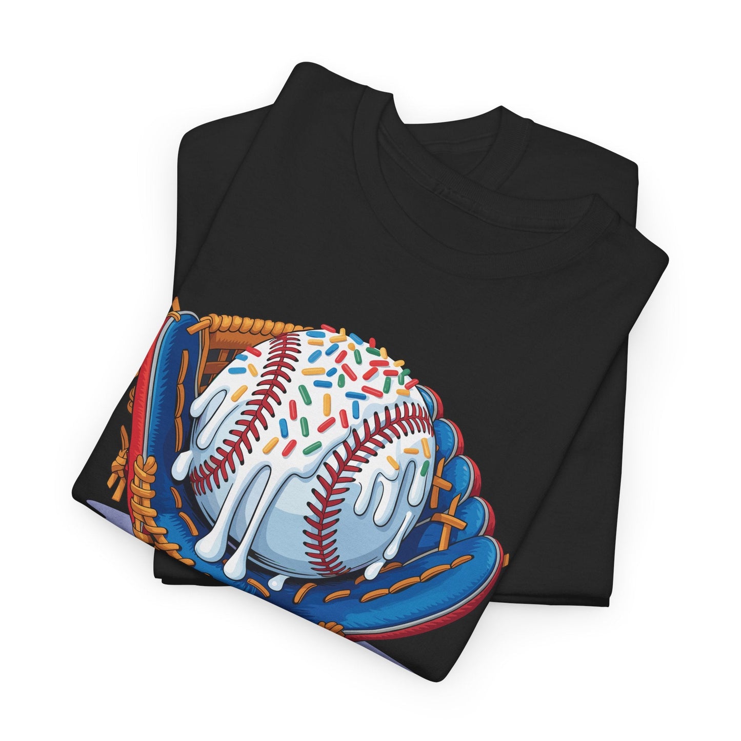 Baseball Drip Ice Cream Sprinkles Baseball Glove T-Shirt