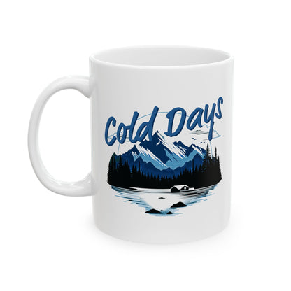 Cold Days Club Retro Aesthetic Coffee Mug
