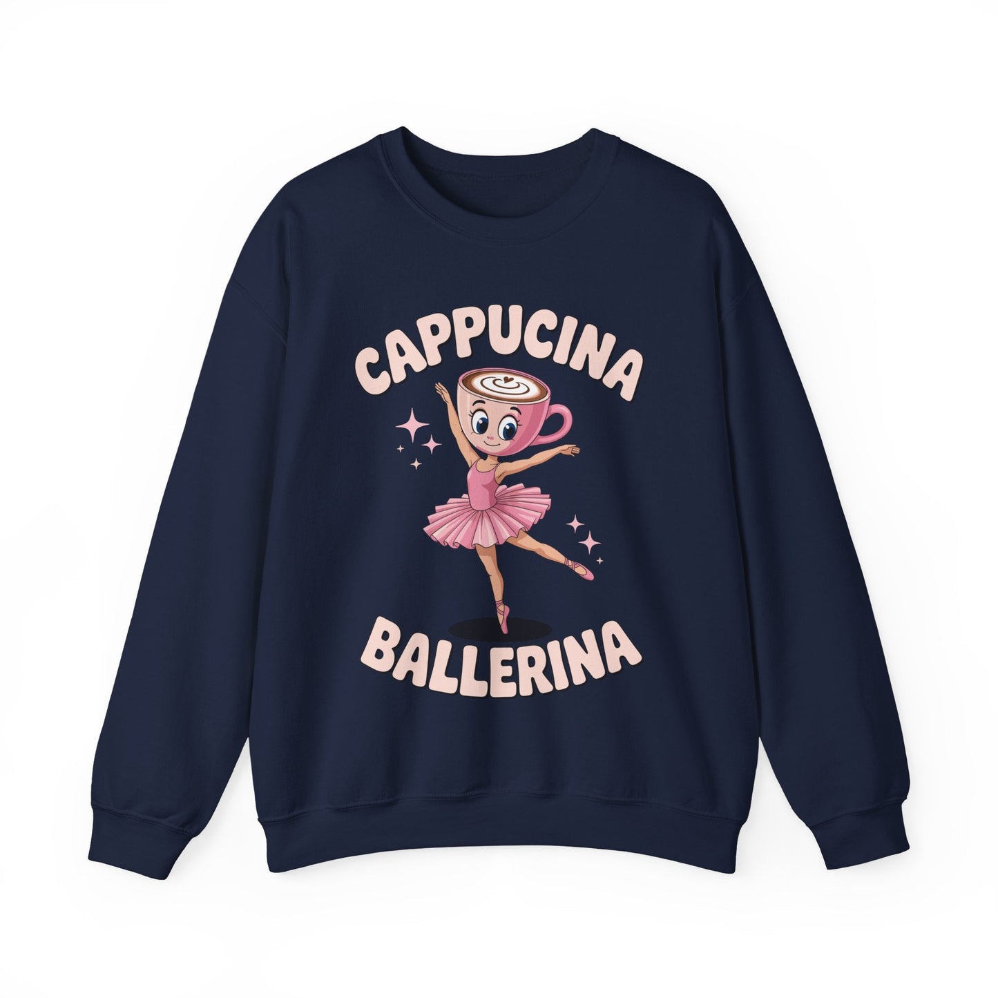Funny Ballerina Cappuccina Coffee Dance Lovers Italian Meme Sweatshirt