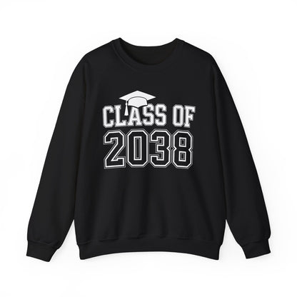 Class of 2038 Grow With Me Funny Kindergarten Back To School Sweatshirt