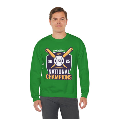 LSU Baseball 2025 National Champions Logo Sweatshirt