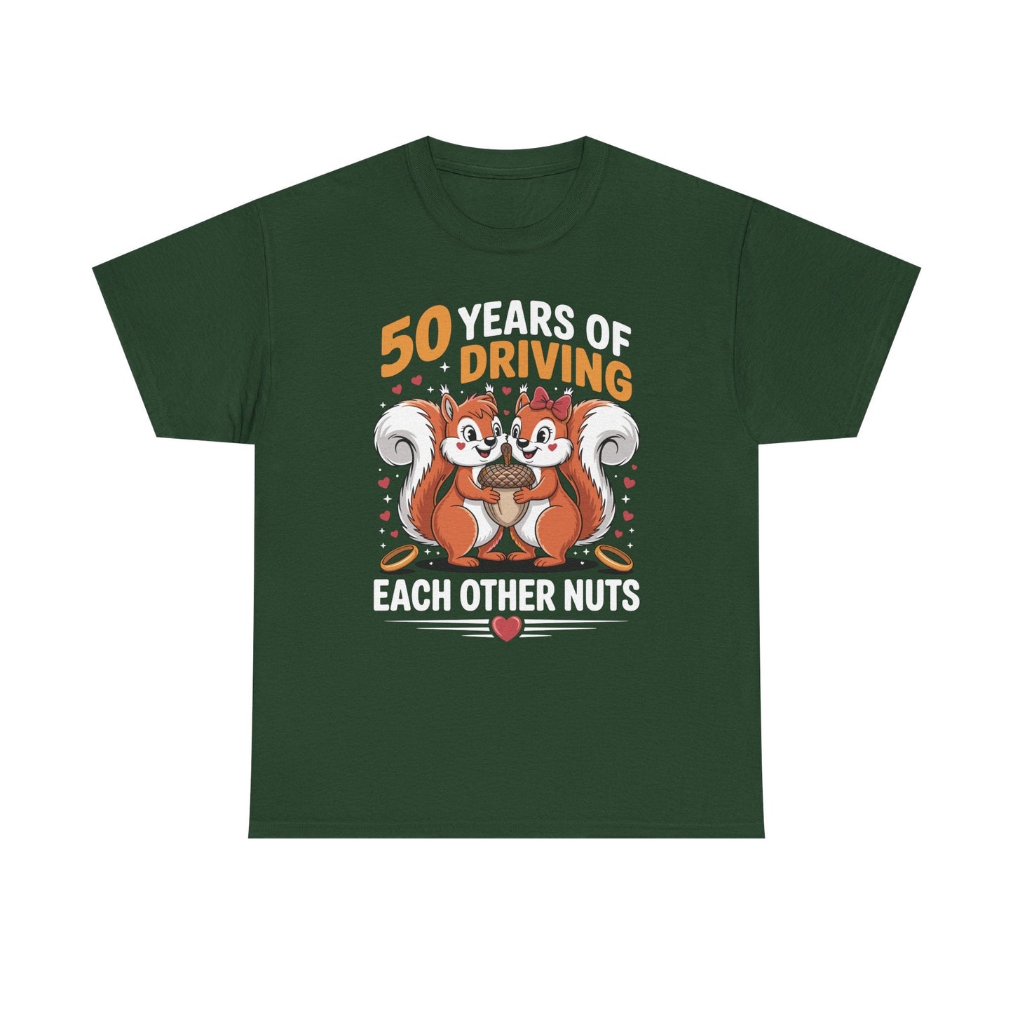 50th Wedding Anniversary 50 Years Of Driving Each Other Nuts T-Shirt