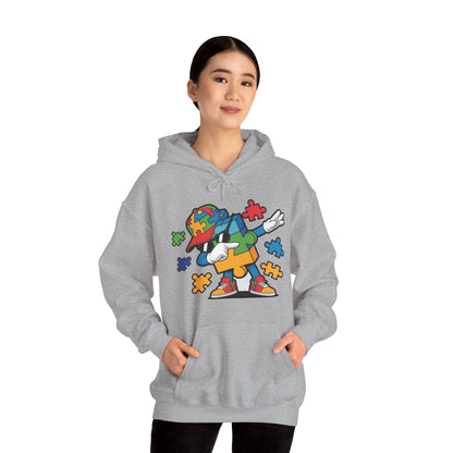 Dabbing Puzzle Autism Awareness Hoodie