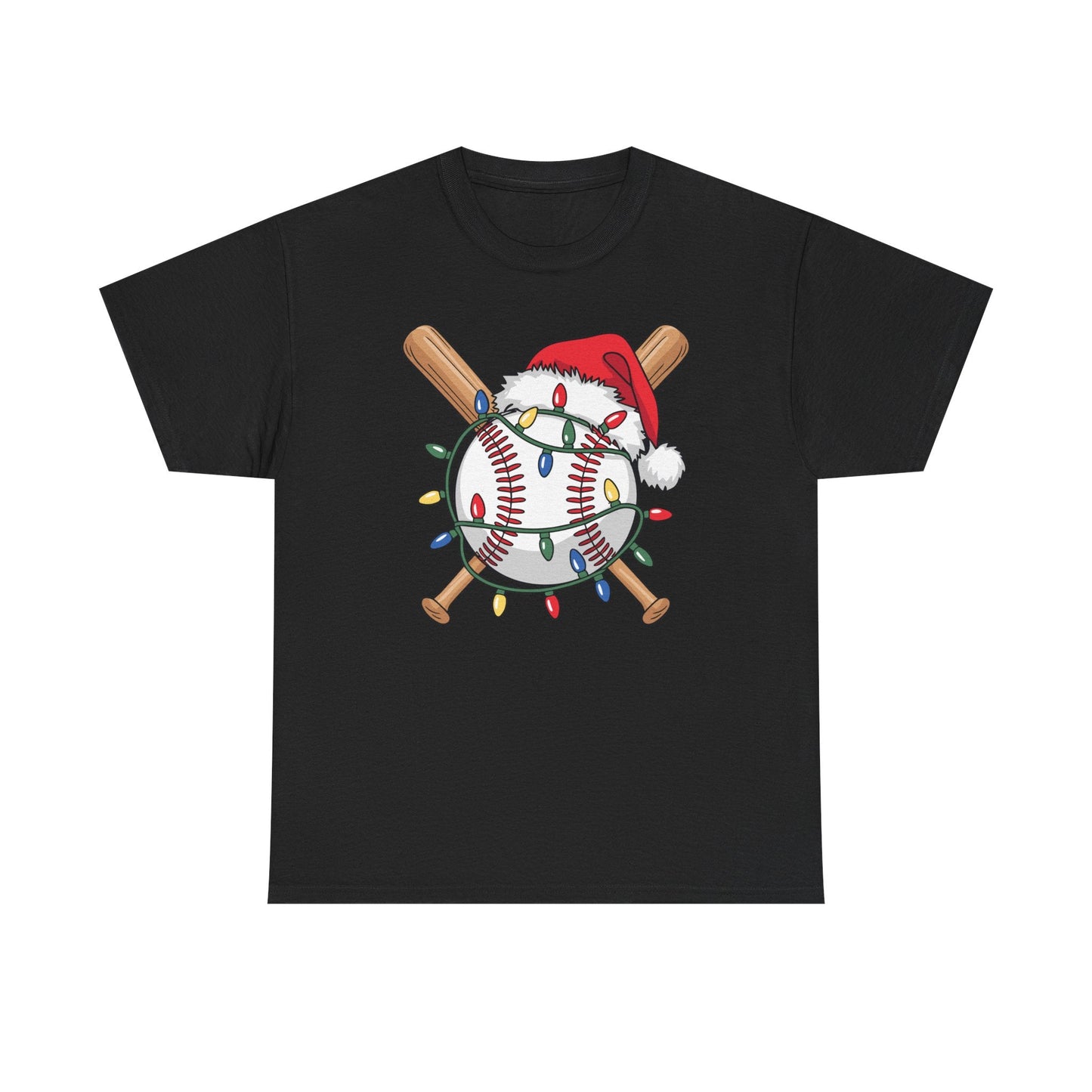 Santa Sports Design For Men Boys Christmas Baseball Player T-Shirt