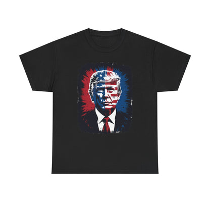 President Trump Portrait 4th July T-Shirt
