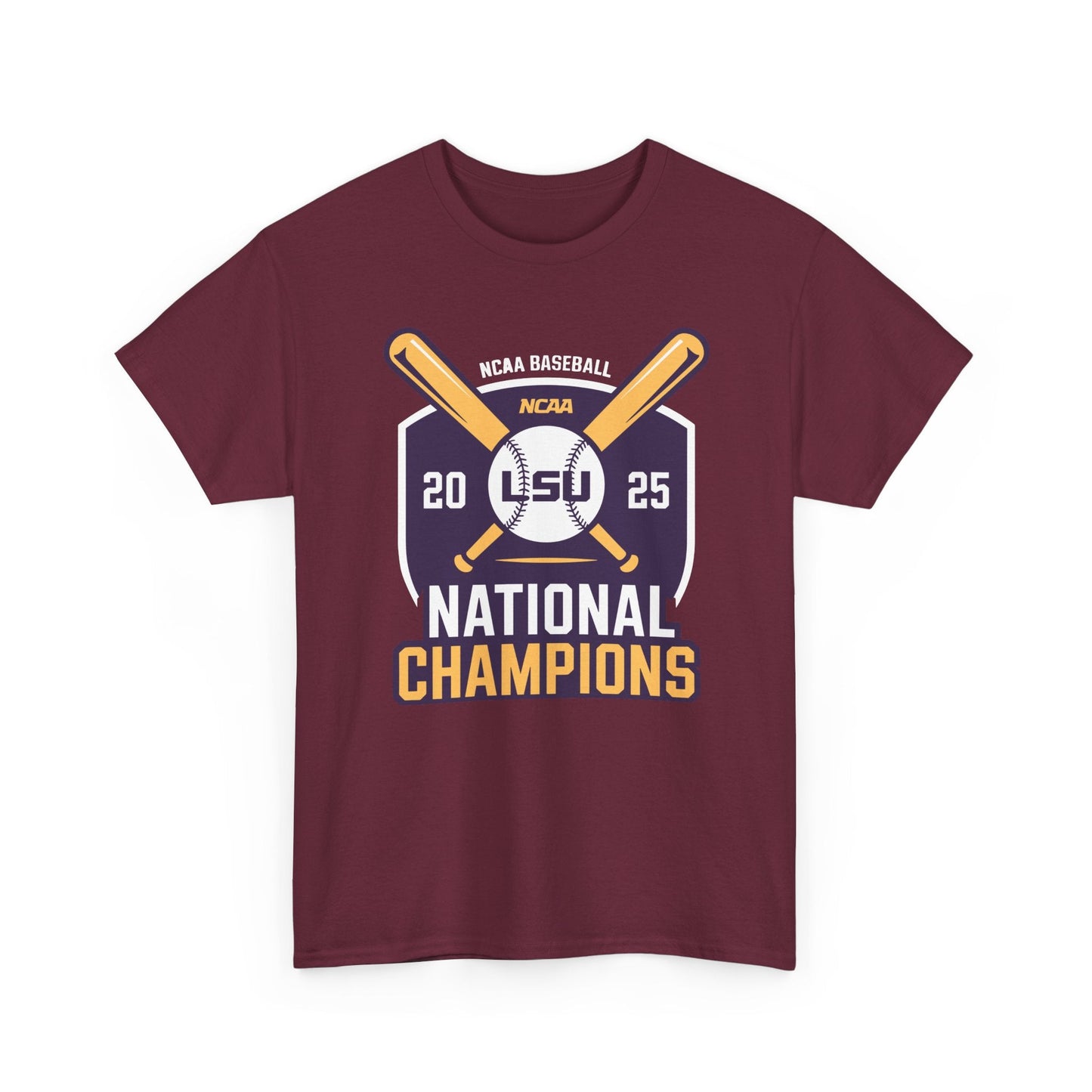 LSU Baseball 2025 National Champions Logo T-Shirt