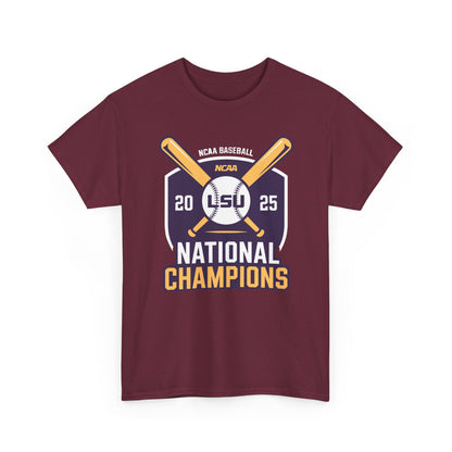 LSU Baseball 2025 National Champions Logo T-Shirt