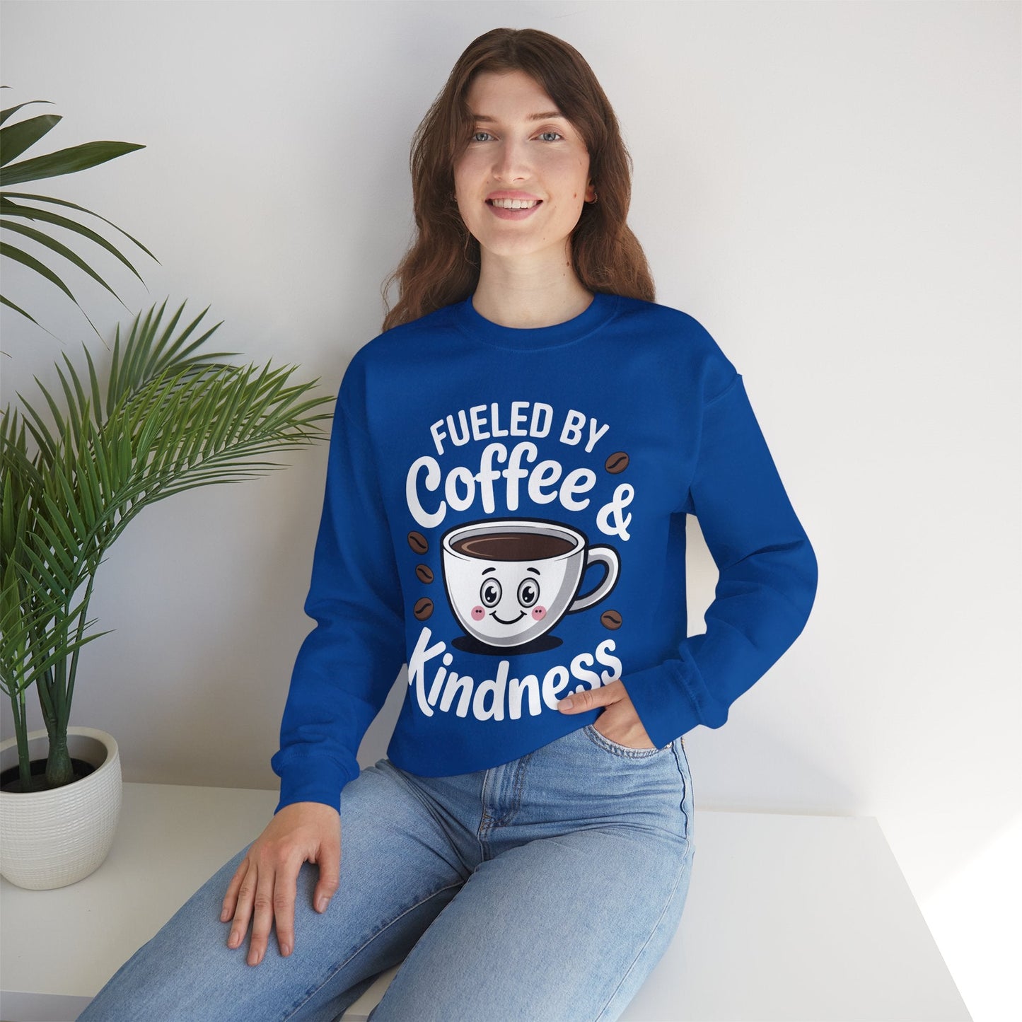 Funny Coffee Lover Fueled by Coffee And Kindness Sweatshirt
