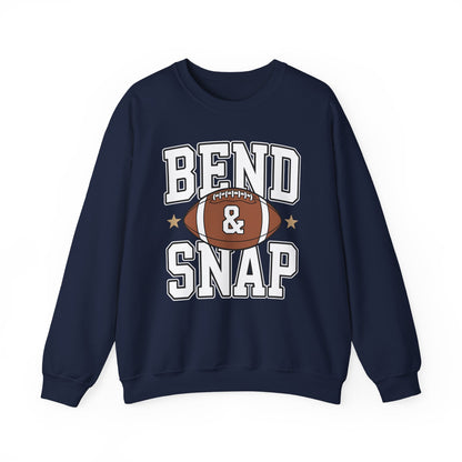 Funny Game Day Touchdown Season Cute Bend and Snap Football Sweatshirt