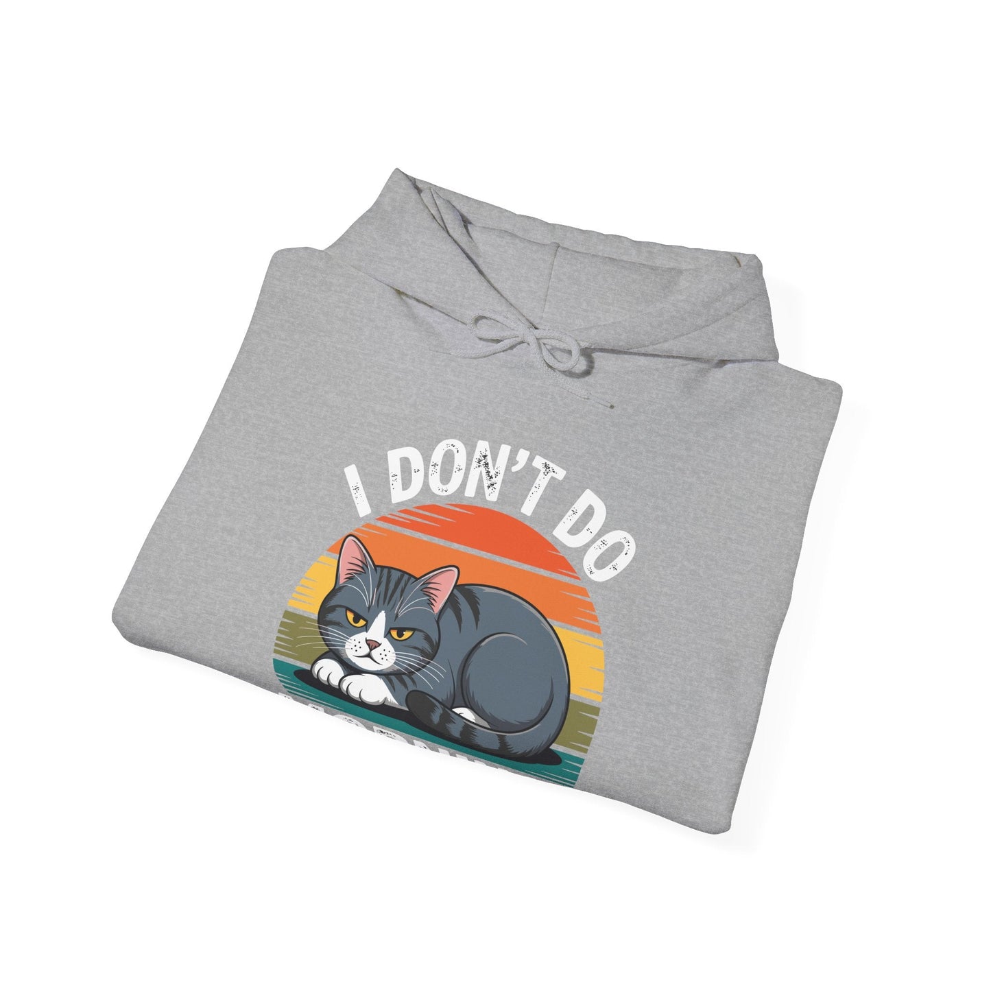 Funny Sleep Cat I Don't Do Morning Hoodie