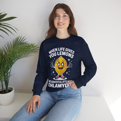 Lemons and Chlamydia Absurd Offensive Meme Sarcastic Edgy Sweatshirt