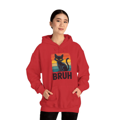 Funny Cat Bruh For Teens Boys Girls Men Women Meme Graphic Hoodie