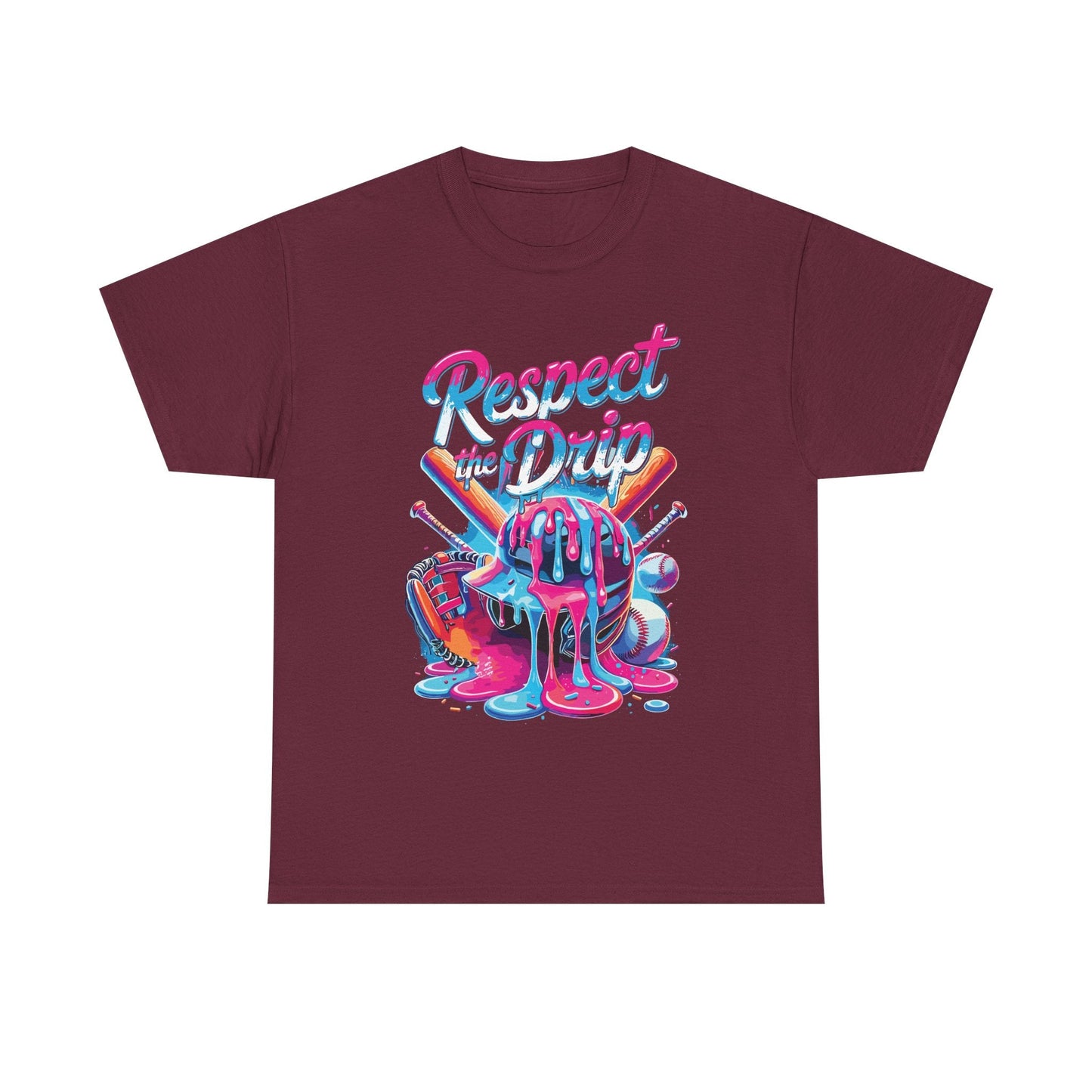 Baseball Drip For Boys Ice Cream Respect The Drip Baseball T-Shirt