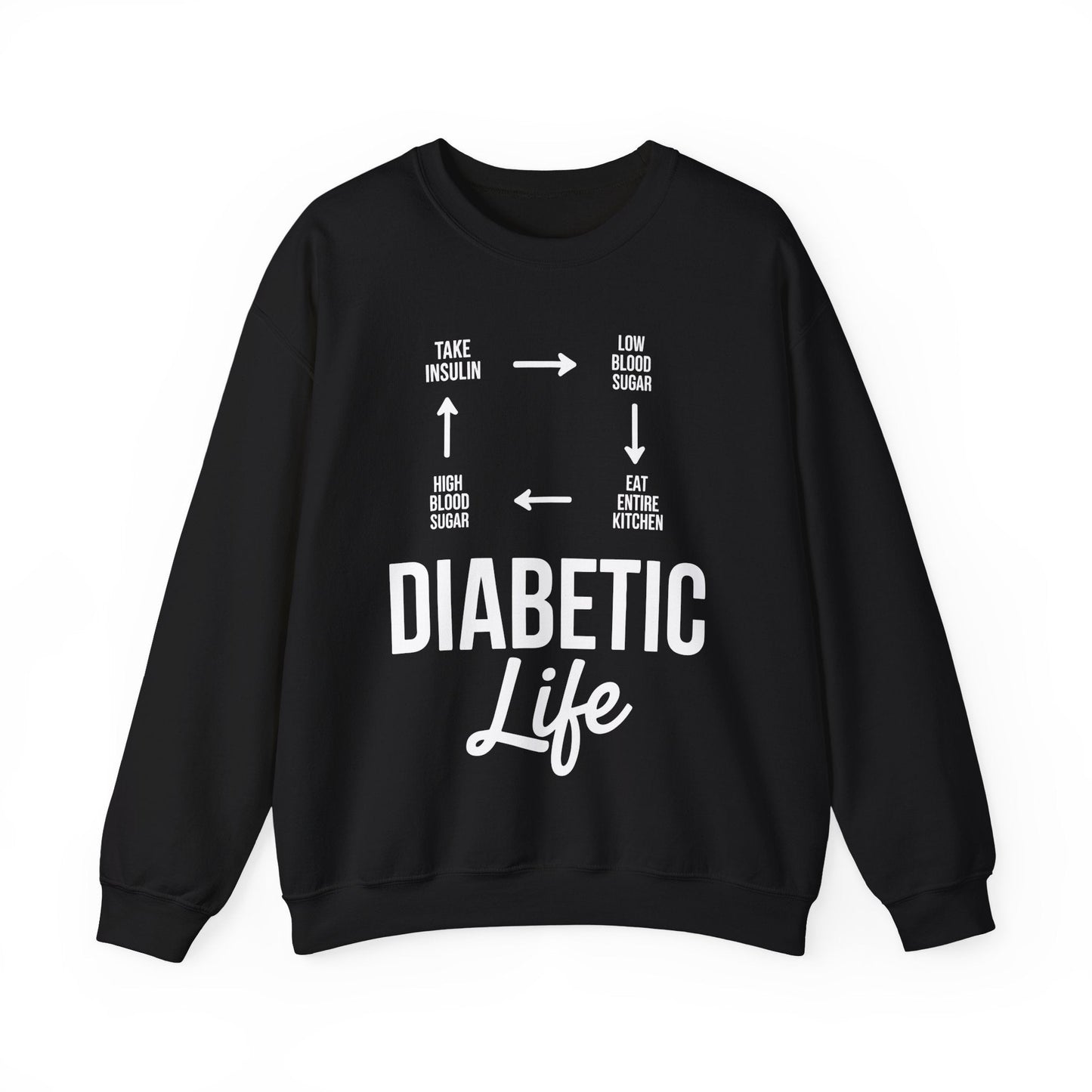 Funny Diabetic Type 1 Diabetes T1D Diabetes Awareness Sweatshirt