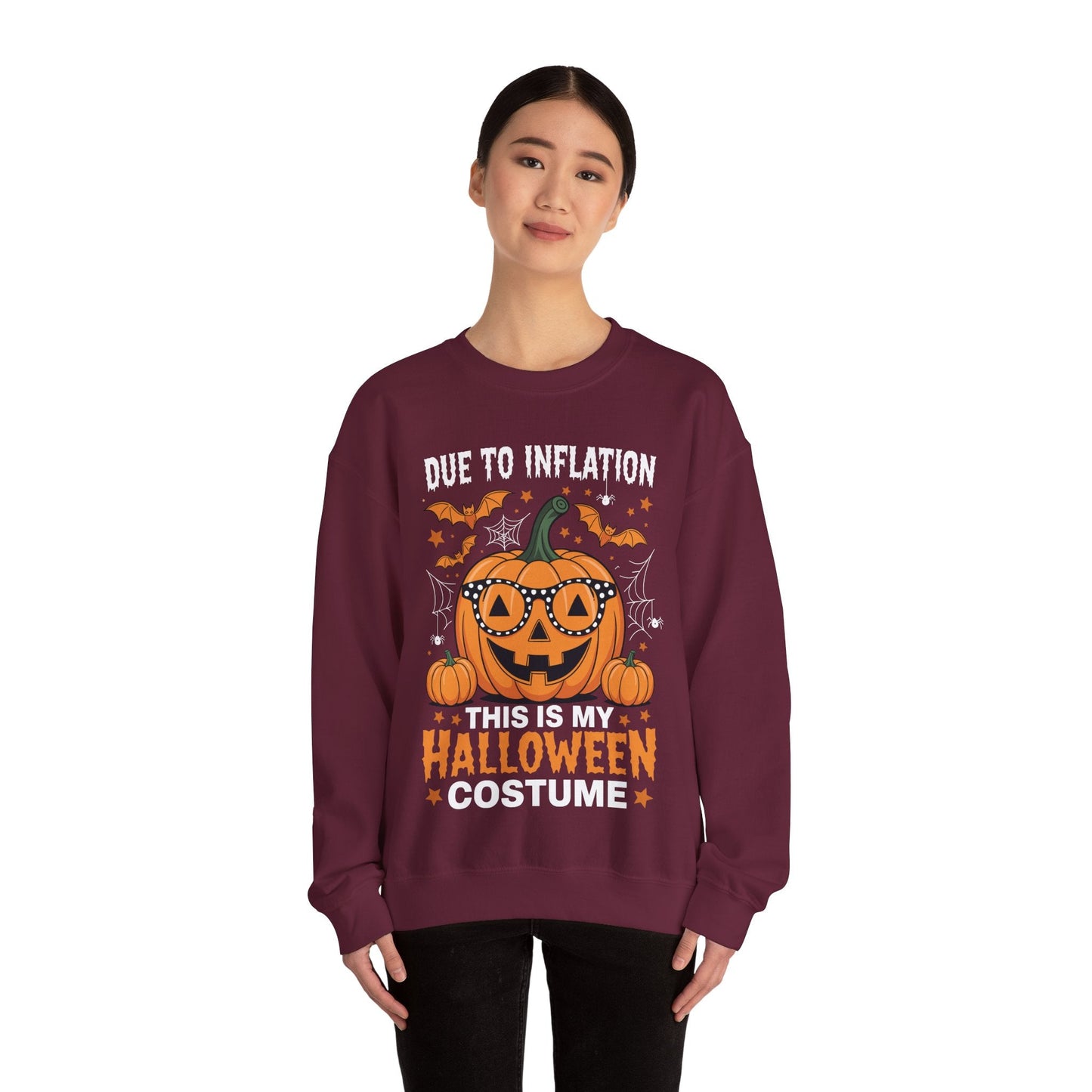 Pumpkin Halloween Costume Men Women Funny Halloween 2025 Sweatshirt