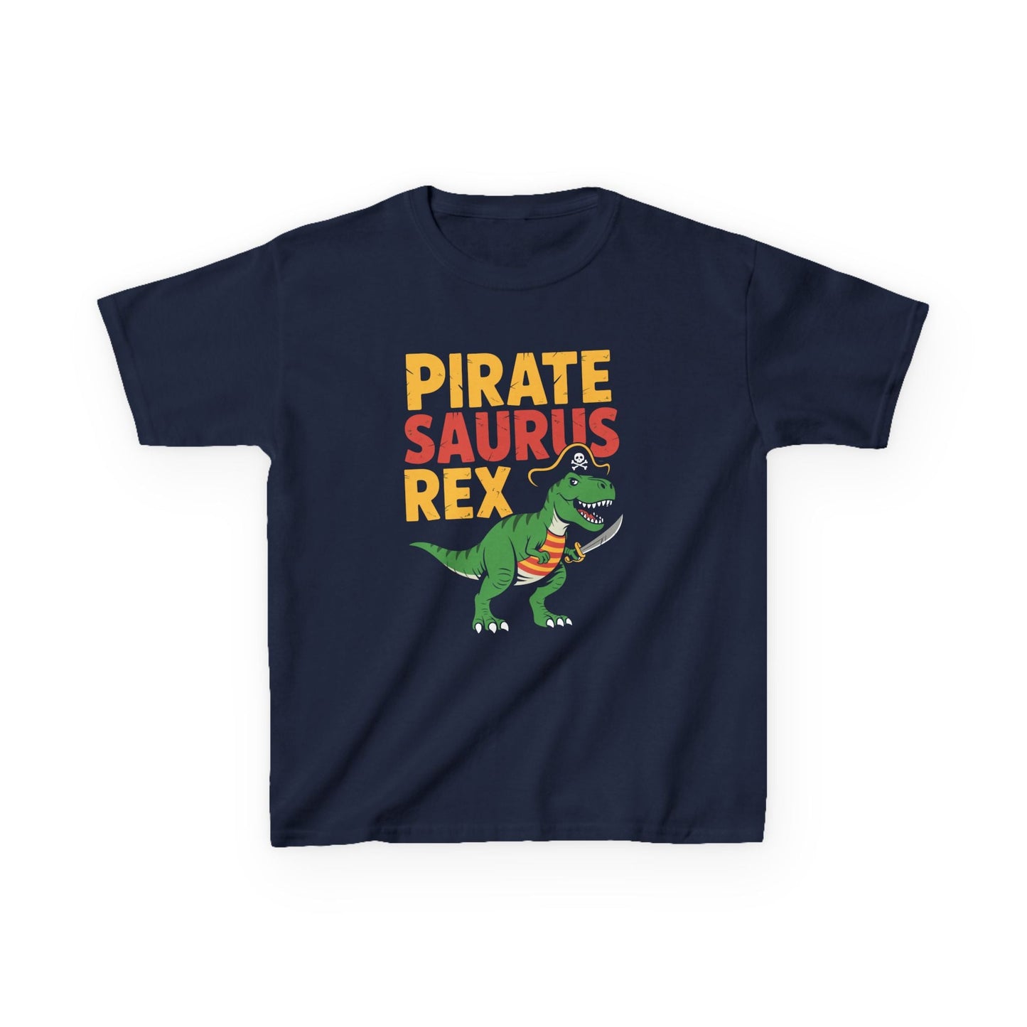 Pirate Saurus T-Rex Dinosaur Funny Halloween Costume Boys T-Shirt