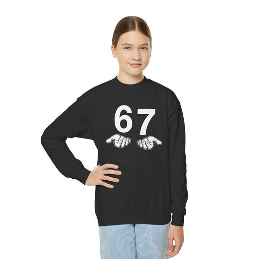 Funny Six Seven 6 7 Meme Gen Alpha Slang 6 7 Hands Sweatshirt