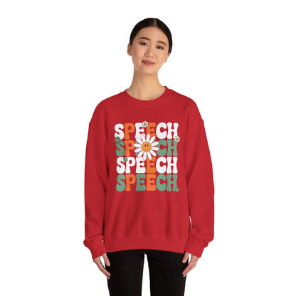 Speech Therapy Retro Speech Language Pathologist Therapist Sweatshirt