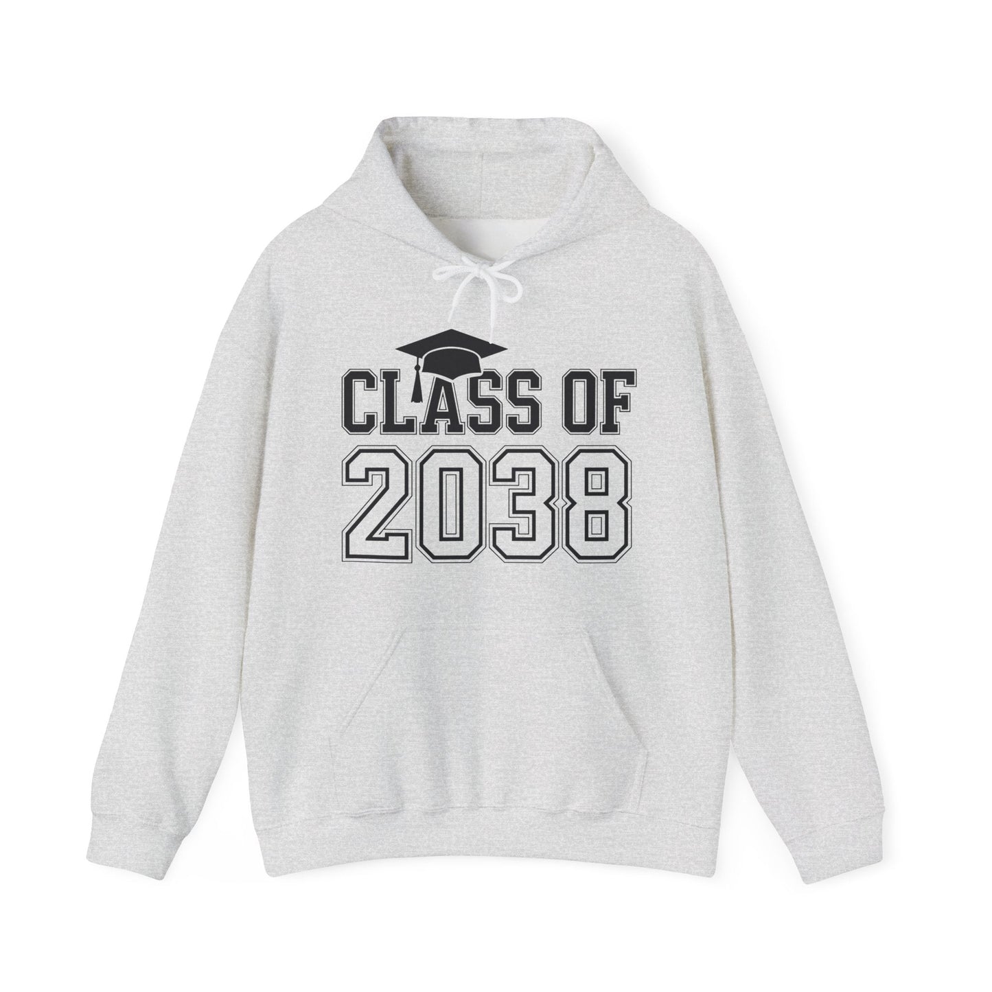 Class of 2038 Grow With Me Funny Kindergarten Back To School Hoodie