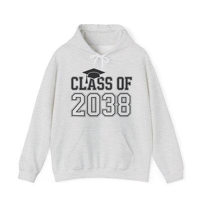 Class of 2038 Grow With Me Funny Kindergarten Back To School Hoodie