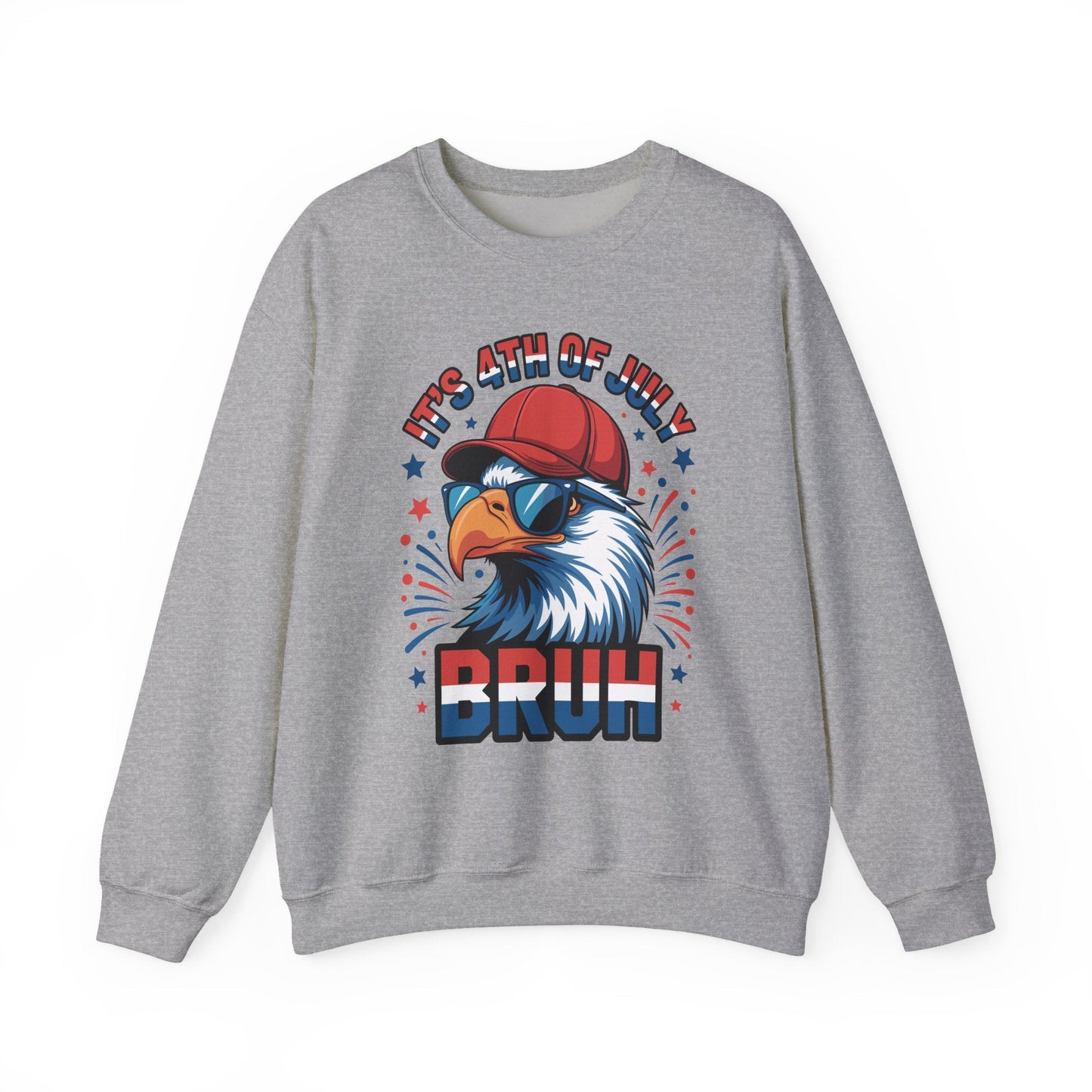 Bruh 4th Of July Fourth Of July Bald Eagle Sweatshirt