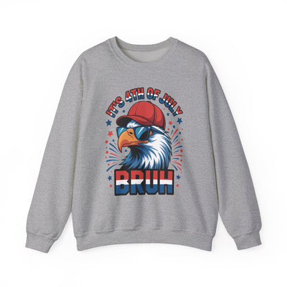 Bruh 4th Of July Fourth Of July Bald Eagle Sweatshirt
