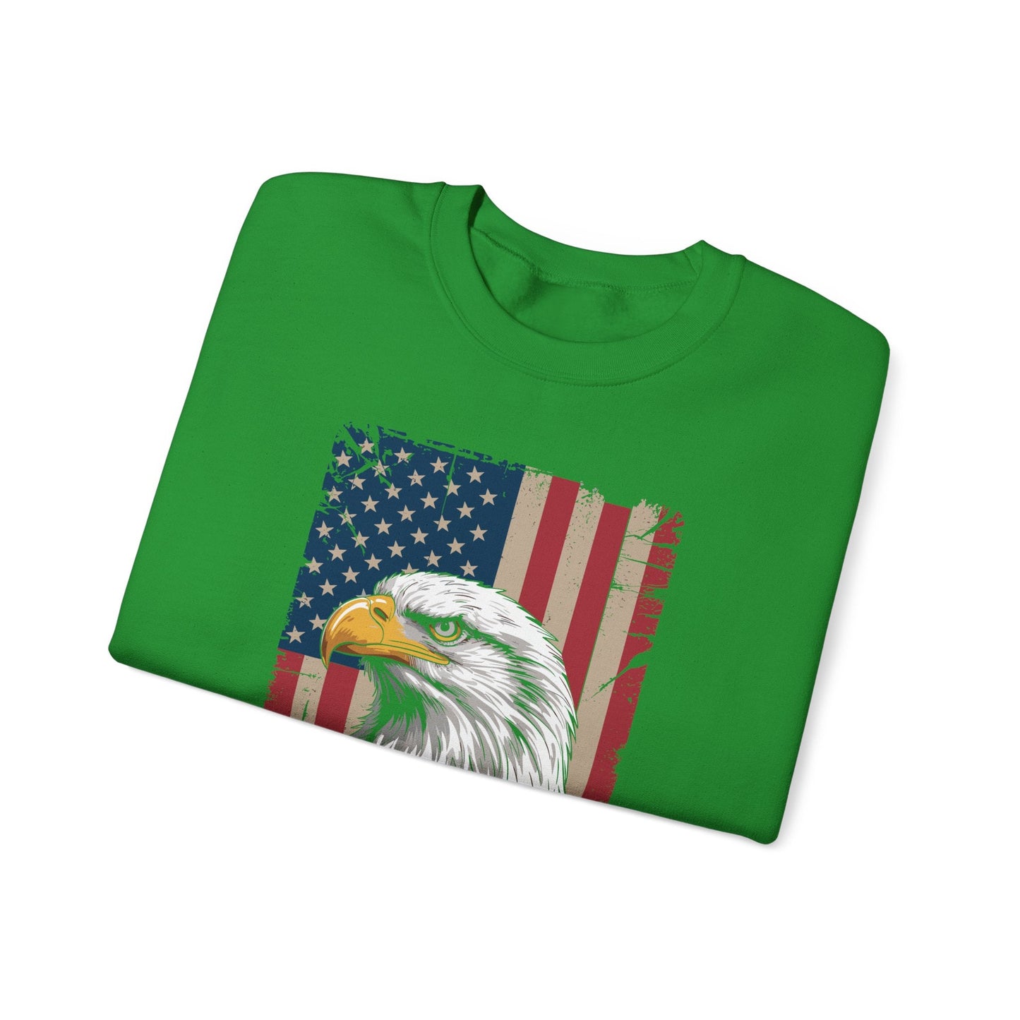 American Flag Bald Eagle Patriotic Red White Blue Sweatshirt